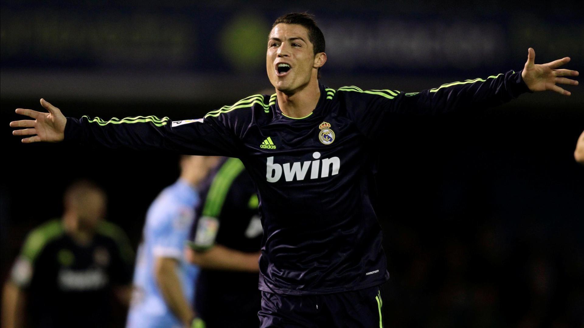 1920x1080 Cristiano Ronaldo Celebrating A Goal Wallpaper Ronaldo In Black Jersey HD Wallpaper