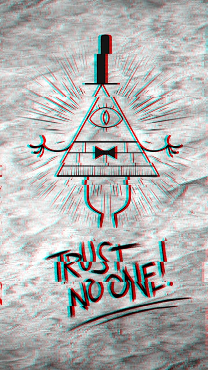 720x1280 Glitch Bill Cipher Falls Bill Cipher HD Wallpaper