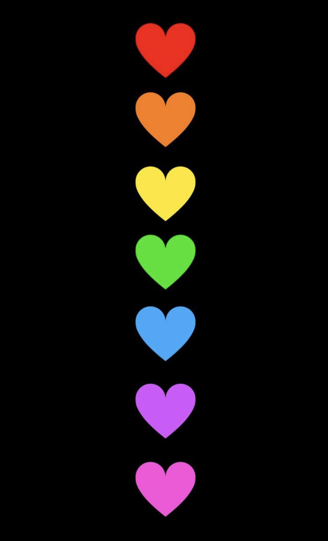 Colorful Hearts Wallpaper 64 pictures