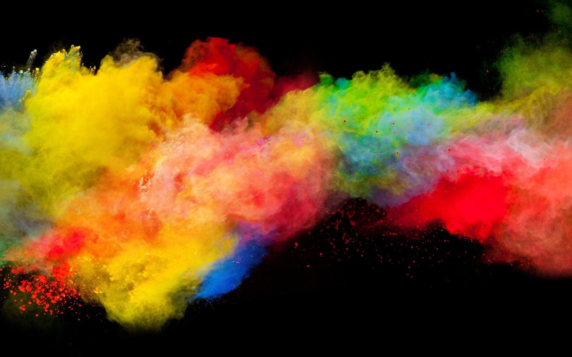 1920x1200 Rainbow Smoke Widescreen Wallpaper 61783