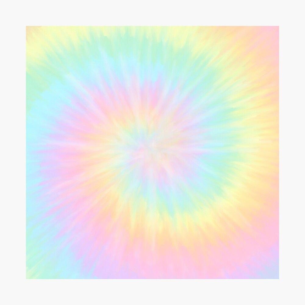 1000x1000 Tie Dye Pastel Wallpaper Poster By Pastel PaletteD