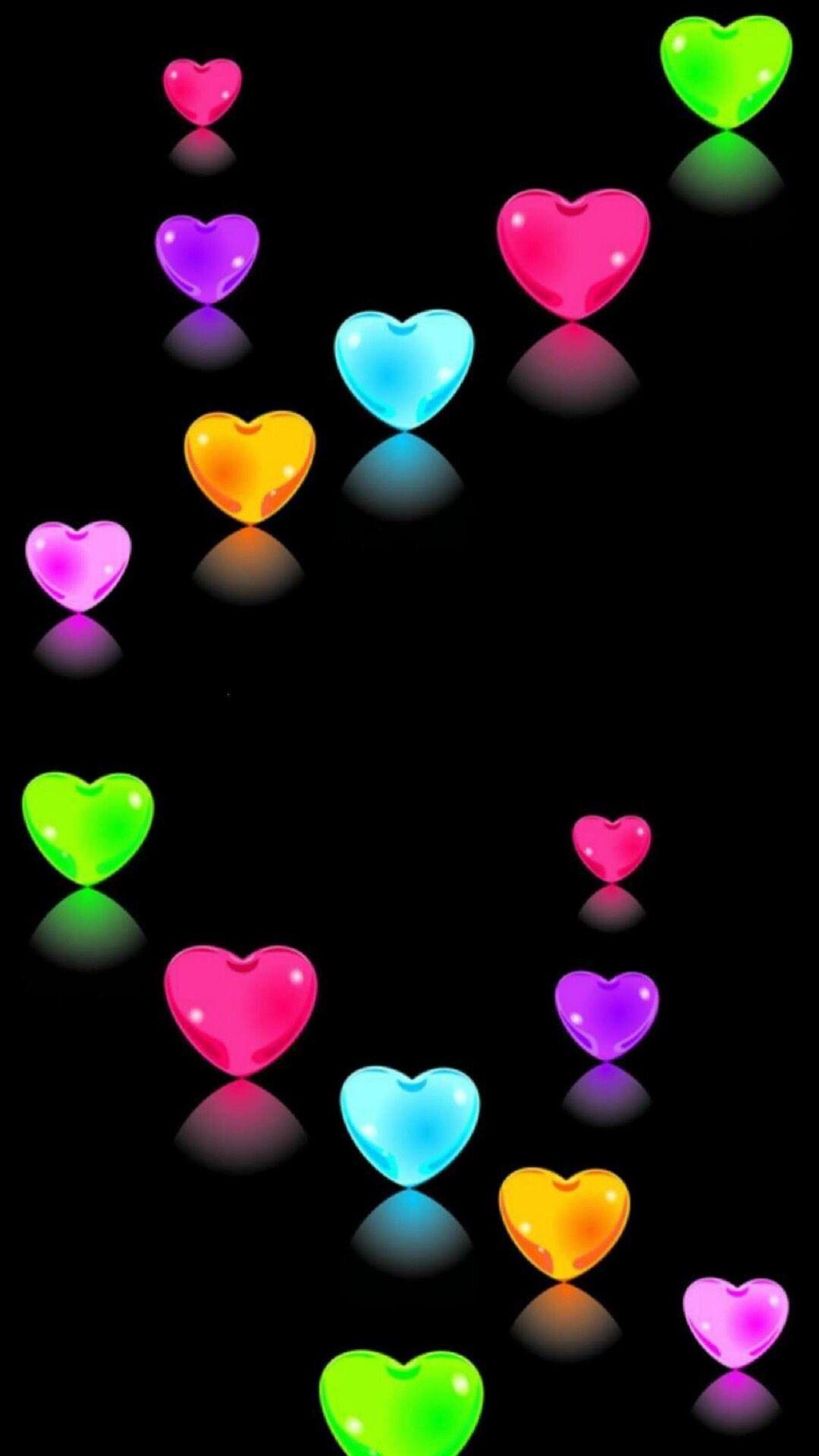 1080x1920 Rainbow heart, iPhone, Desktop HD Background / Wallpaper (1080p, 4k) (1080x1920) (2021)