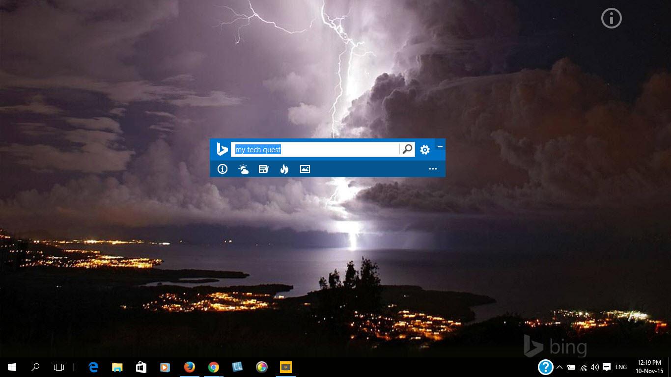 1366x768 Set Bing daily image as desktop wallpaper in Windows 10