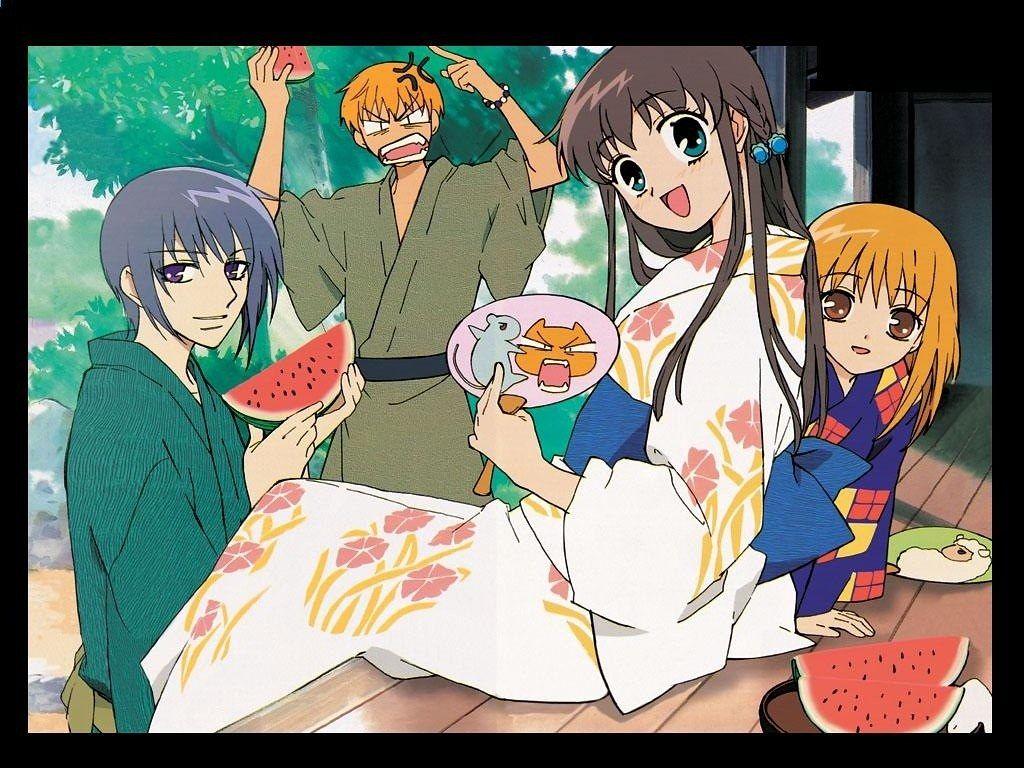 1024x768 Fruits Basket wallpaper. Wallpaper del anime 'Fruits Basket