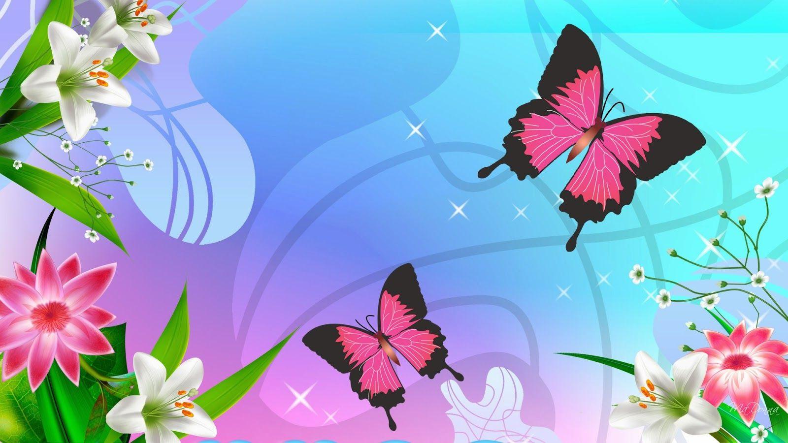 Blue and Pink Butterfly Wallpapers Top Free Blue and Pink Butterfly