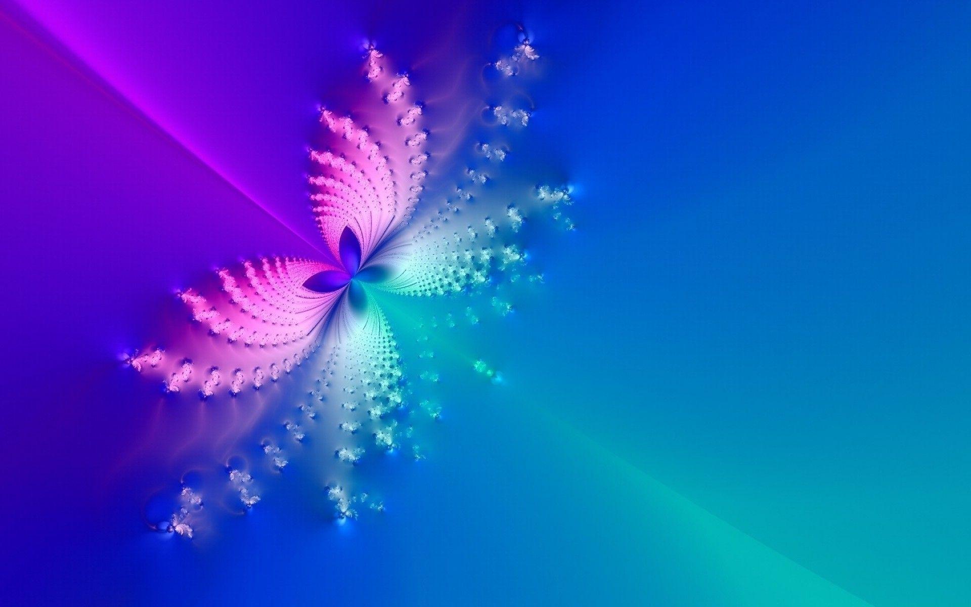 1920x1200 Blue & Pink Butterfly Abstract wallpaper. Blue & Pink Butterfly Abstract