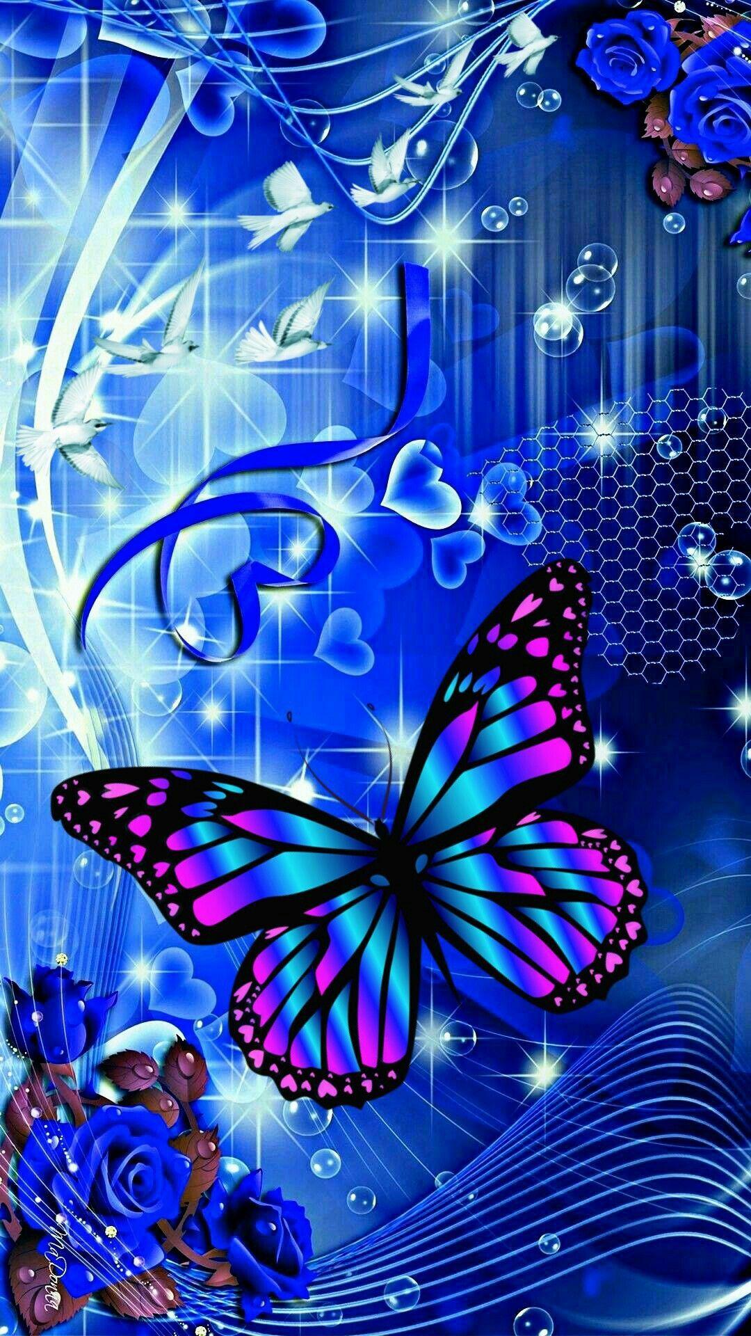 Blue Butterflies Butterfly Wallpaper Blue Butterfly W - vrogue.co