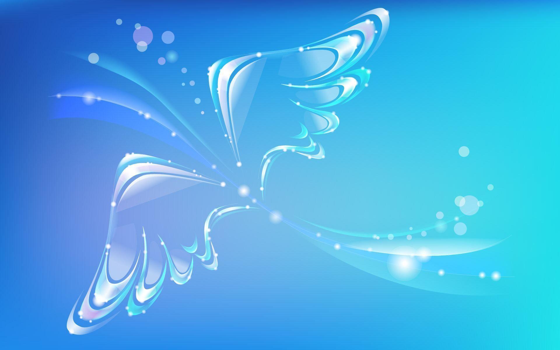 1920x1200 Abstract Blue Butterfly 7286