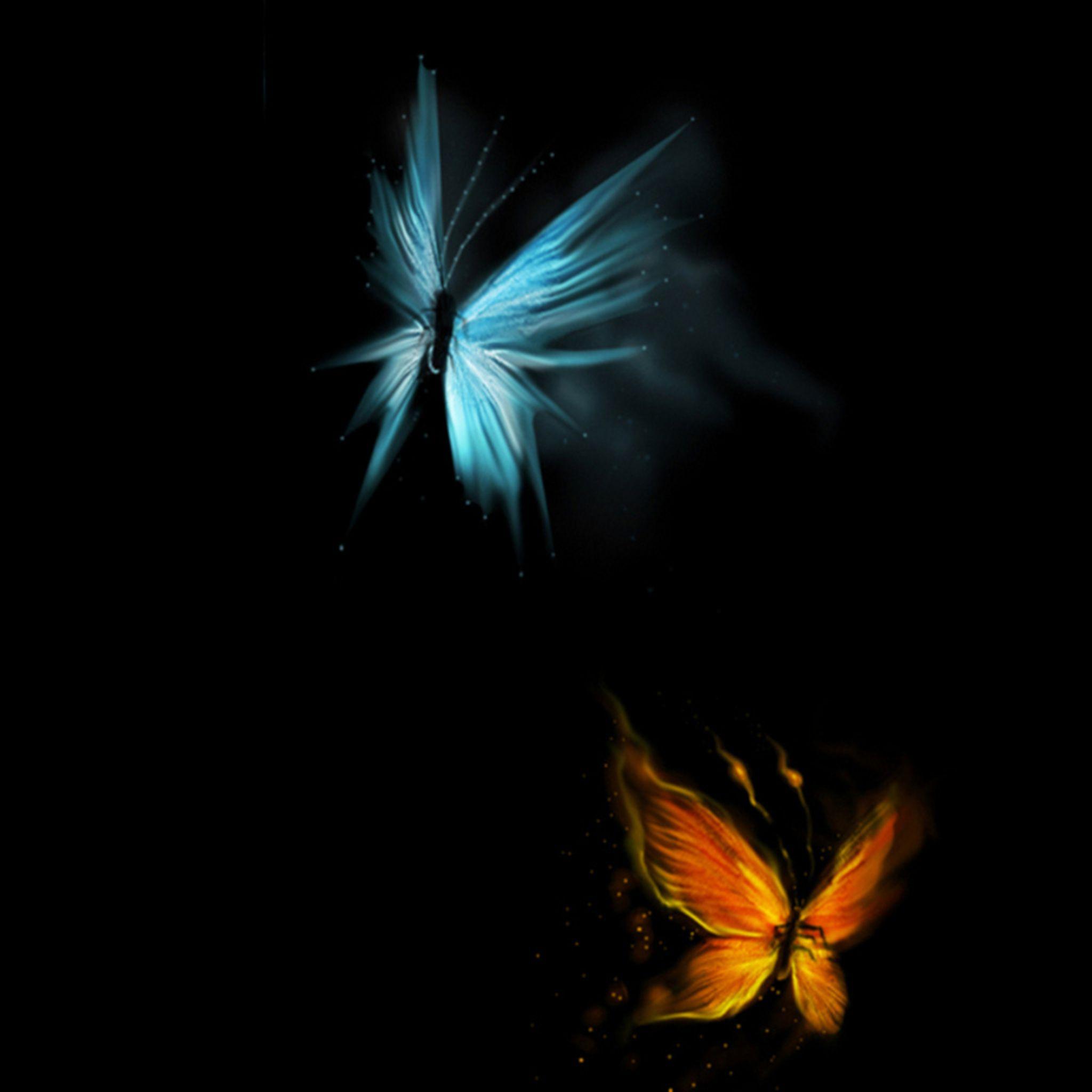 2048x2048 Abstract Butterfly Art iPad Air Wallpaper Free Download