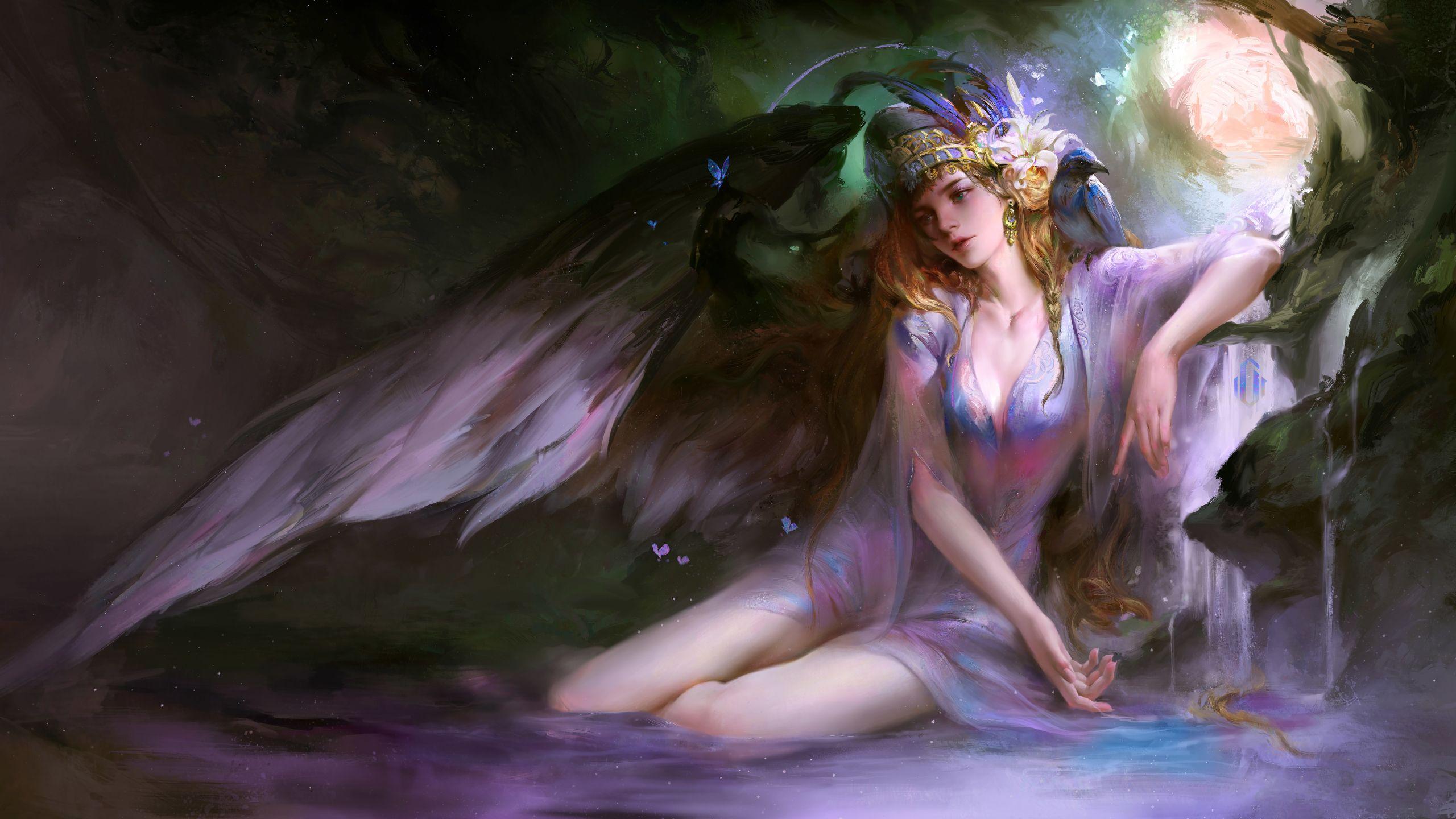 2560x1440 Alone Broken Angel 8K 1440P Resolution Wallpaper, HD Artist 4K Wallpaper, Image, Photo and Background
