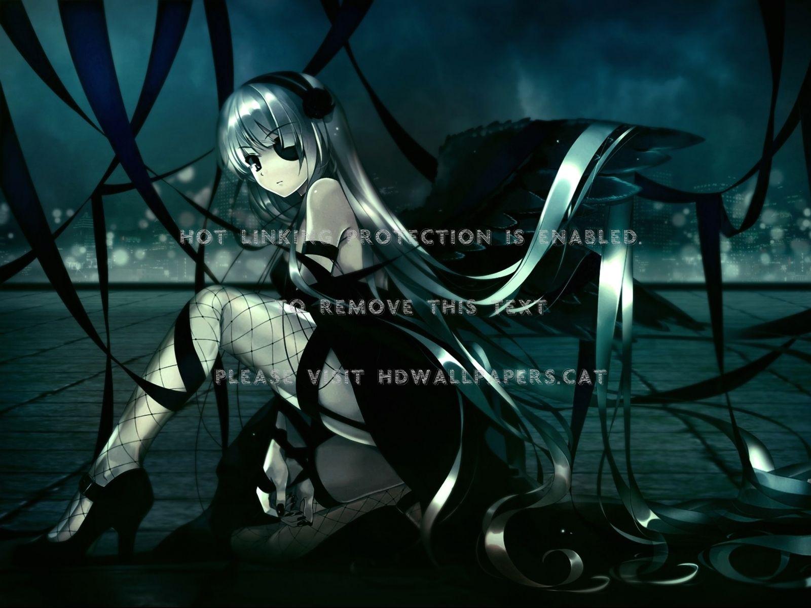 1600x1200 dark angel girl anime
