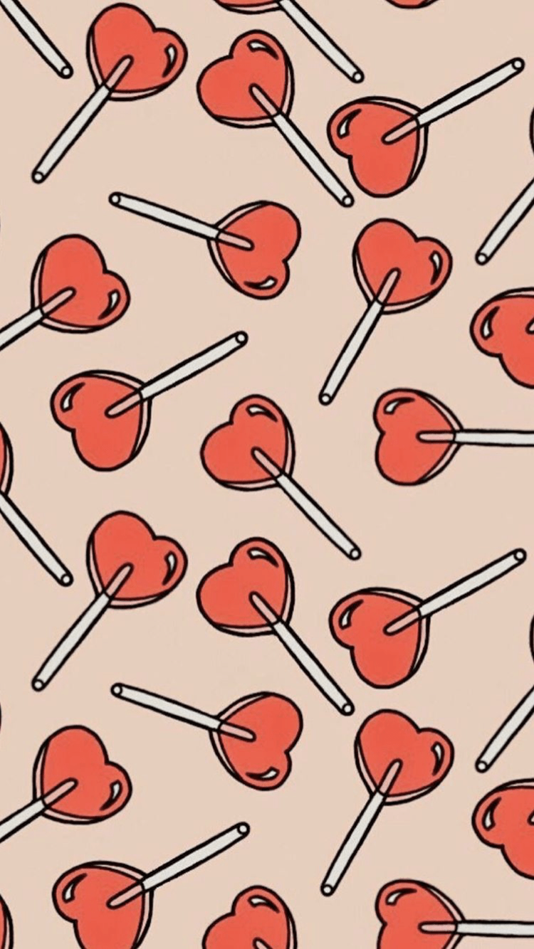 750x1334 Lollipop heart wallpaper>. Cute patterns wallpaper, Pretty wallpaper iphone, Aesthetic iphone wallpaper