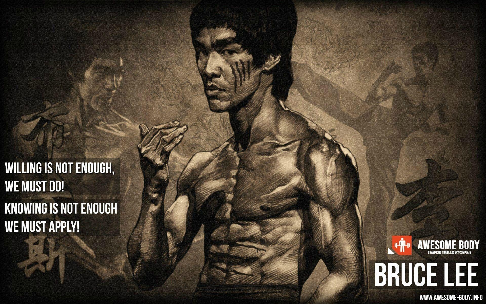 1920x1200 #motivational, #working out, #Bruce Lee, #quote, #skinny, wallpaper. Mocah.org HD Desktop Wallpaper