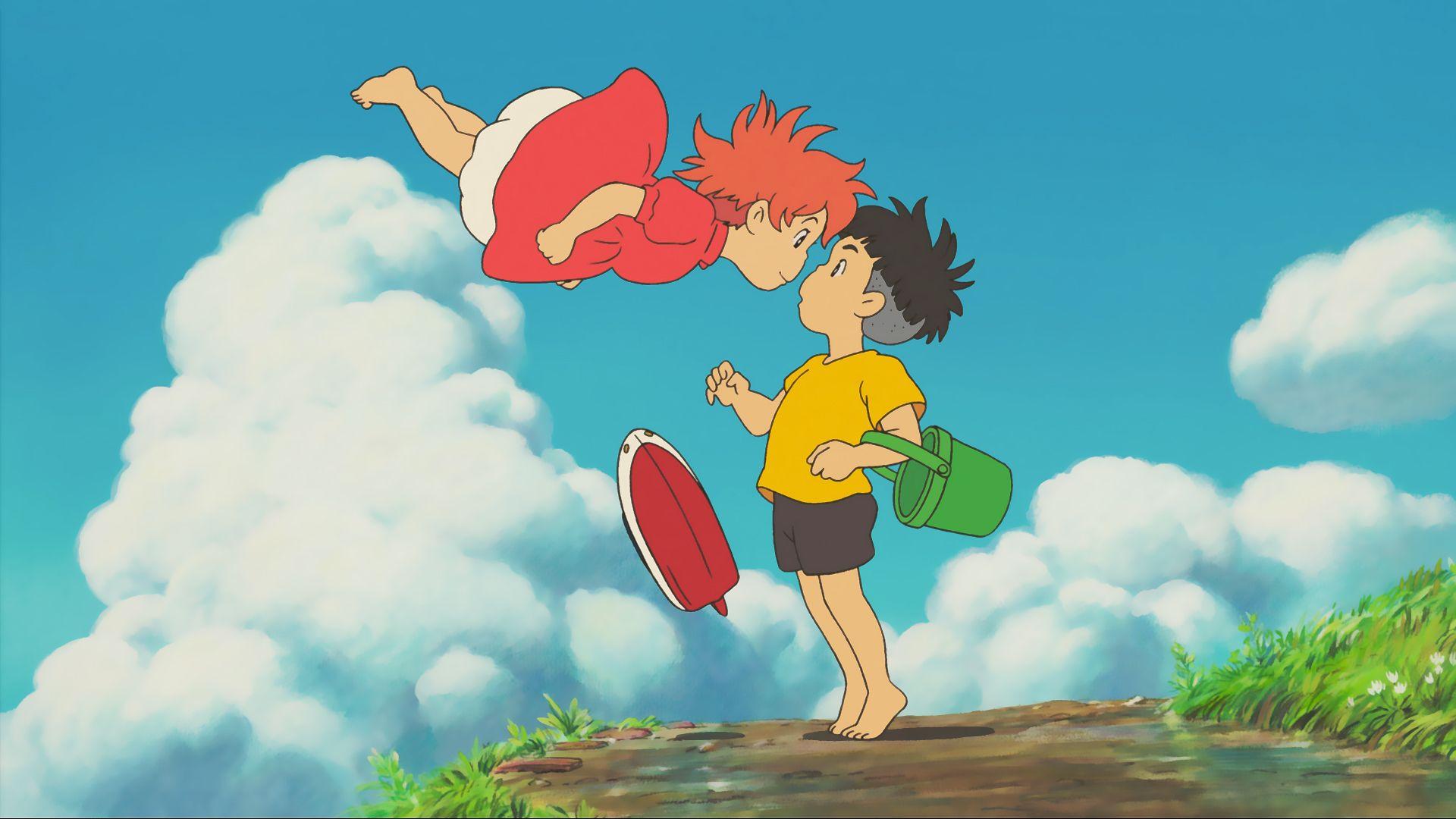 1920x1080 Ponyo on the Cliff by the Sea Ghibli Wallpaper