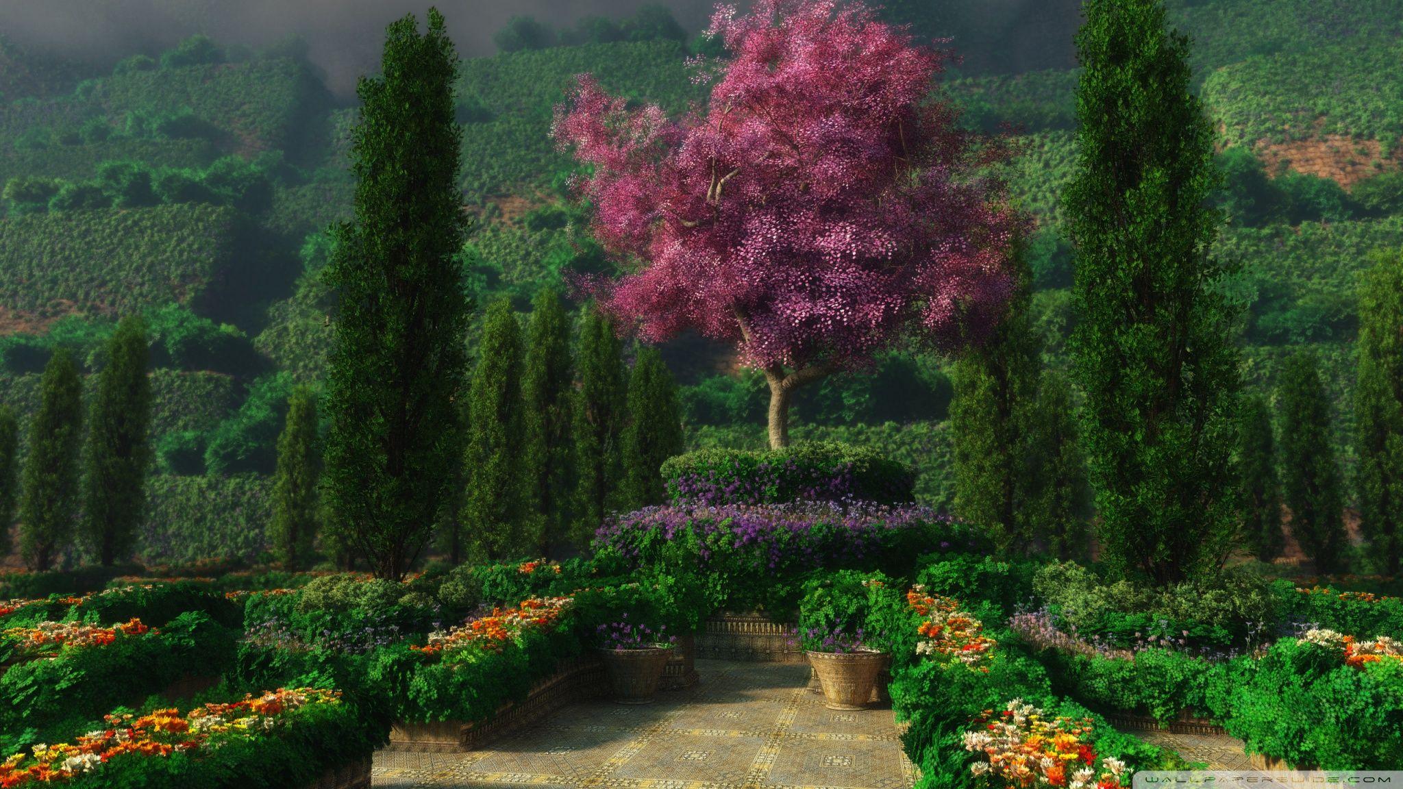 2048x1152 3D Garden Ultra HD Desktop Background Wallpaper for 4K UHD TV : Widescreen & UltraWide Desktop & Laptop : Tablet
