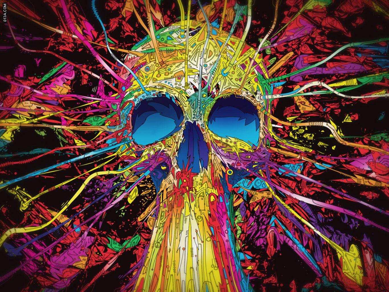 1366x1025 Color Explosion Wallpaper