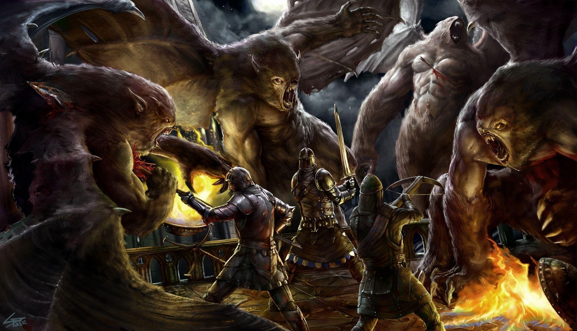 2000x1148 Cool Gargoyles Background Superb Gargoyles Wallpaper