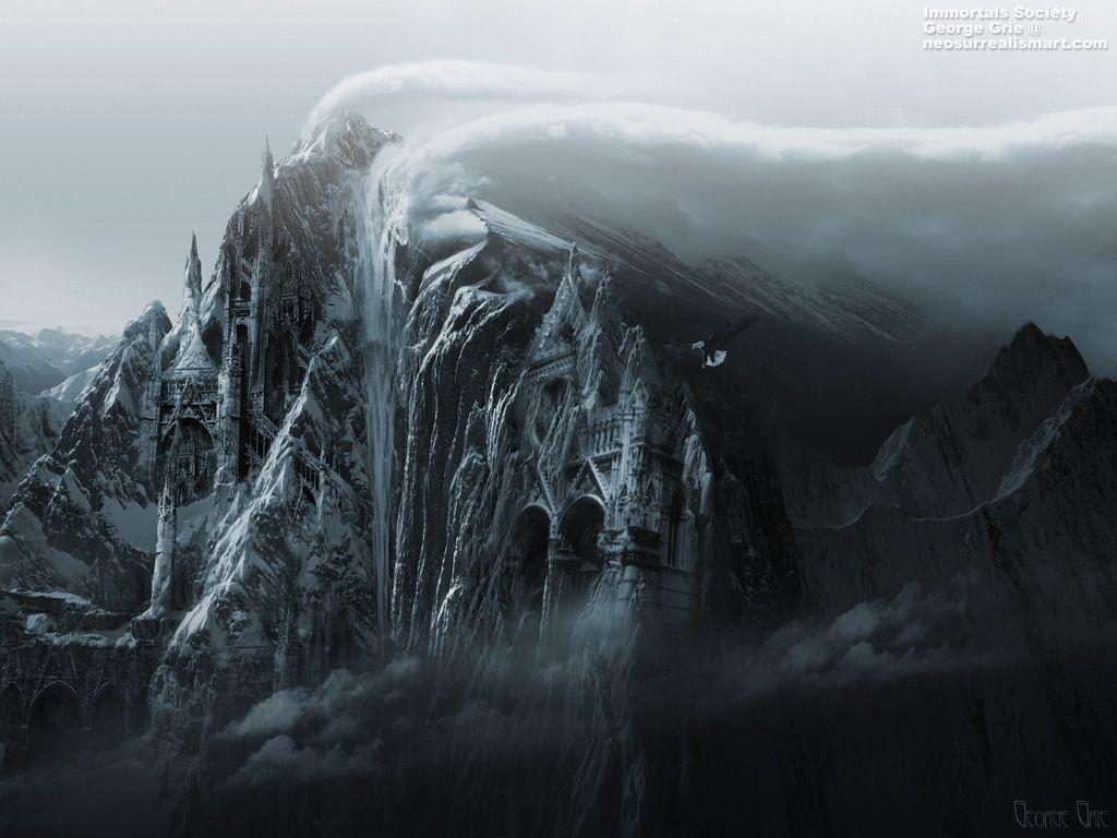 1024x768 Modern art surrealism poster, print, wallpaper: Prometheus, The Immortals Society