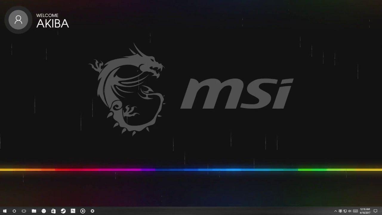 1280x720 MSI Video Skin Mk.6 BY AKIBA ILLUSION. Msi, Illusions, Neon signs