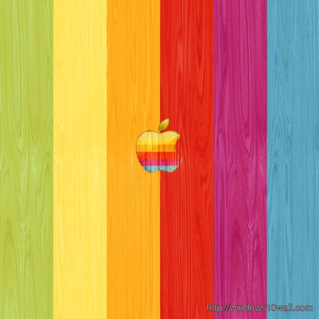 1024x1024 Colorful Wooden iPad Background Wallpaper