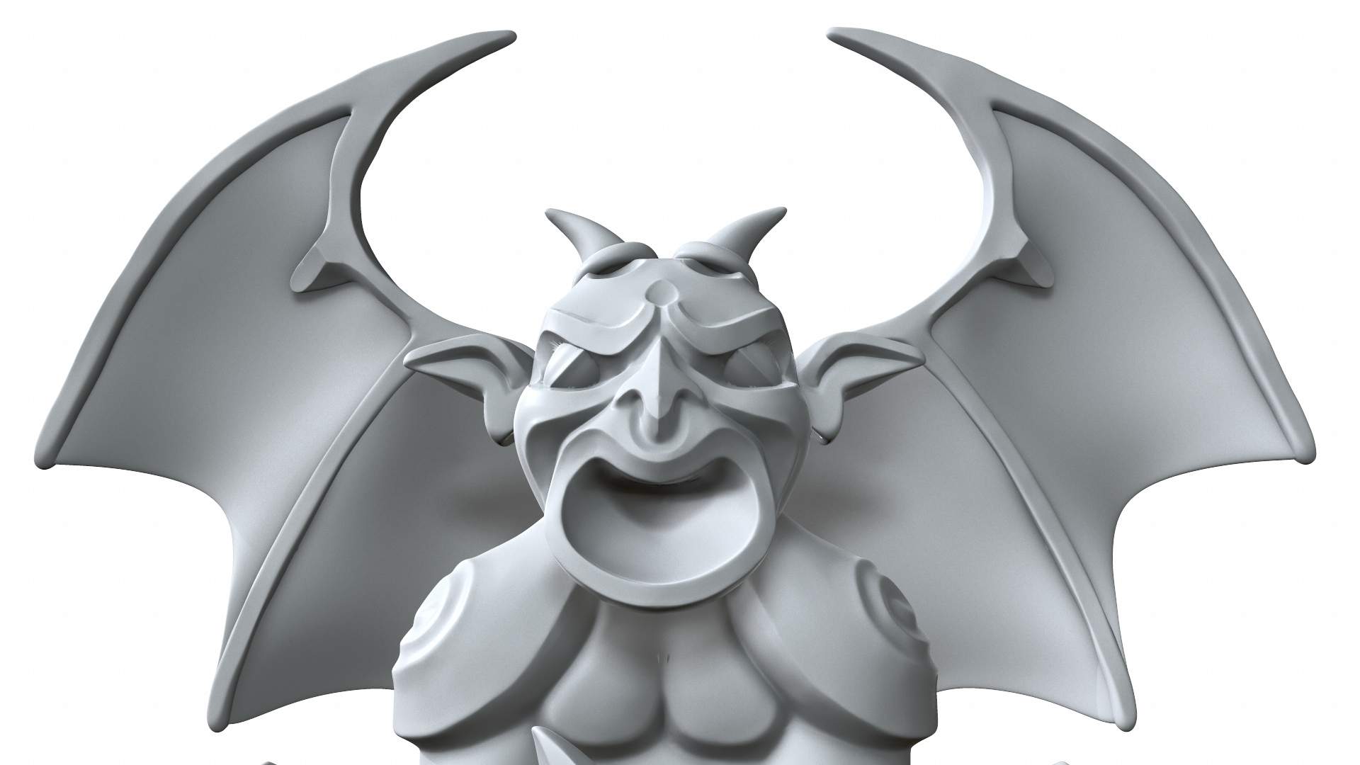 1920x1080 Gargoyle Statuette 3D Model