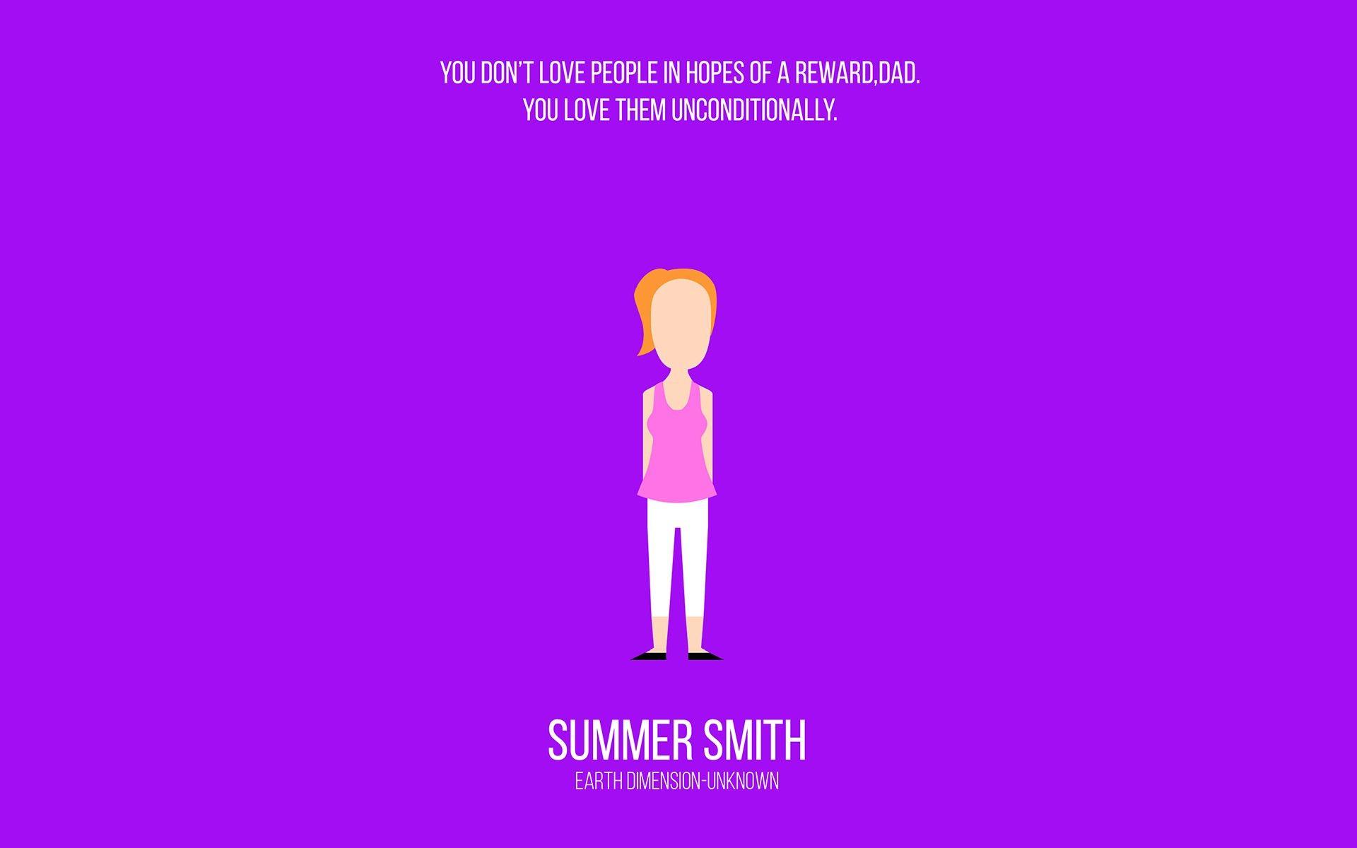1920x1200 #cartoon, #Rick and Morty, #Summer Smith, #minimalism, wallpaper. Mocah.org HD Desktop Wallpaper