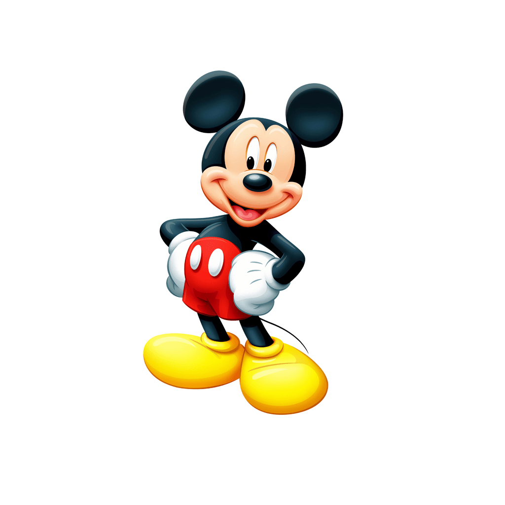 Hình nền 3D chuột Mickey 1024x1024 - Mẫu lời mời chuột Mickey