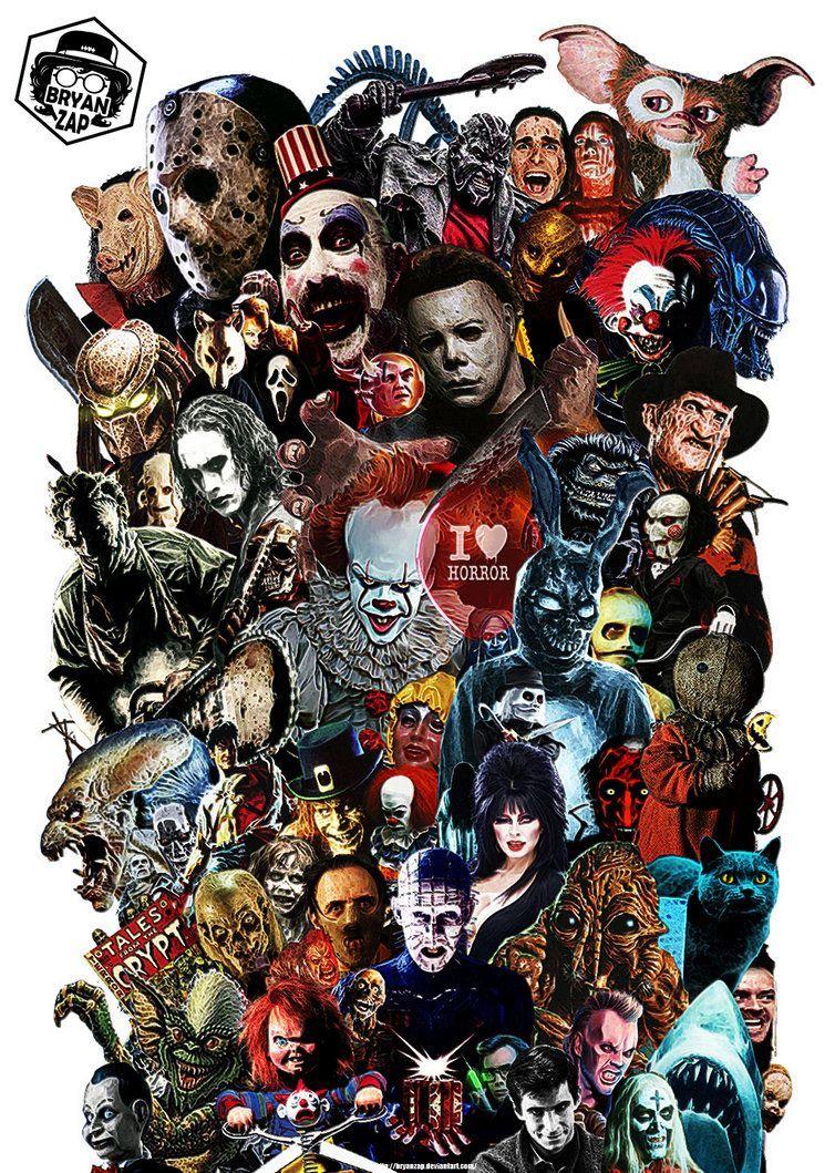 754x1059 Horror Movies Icon Art