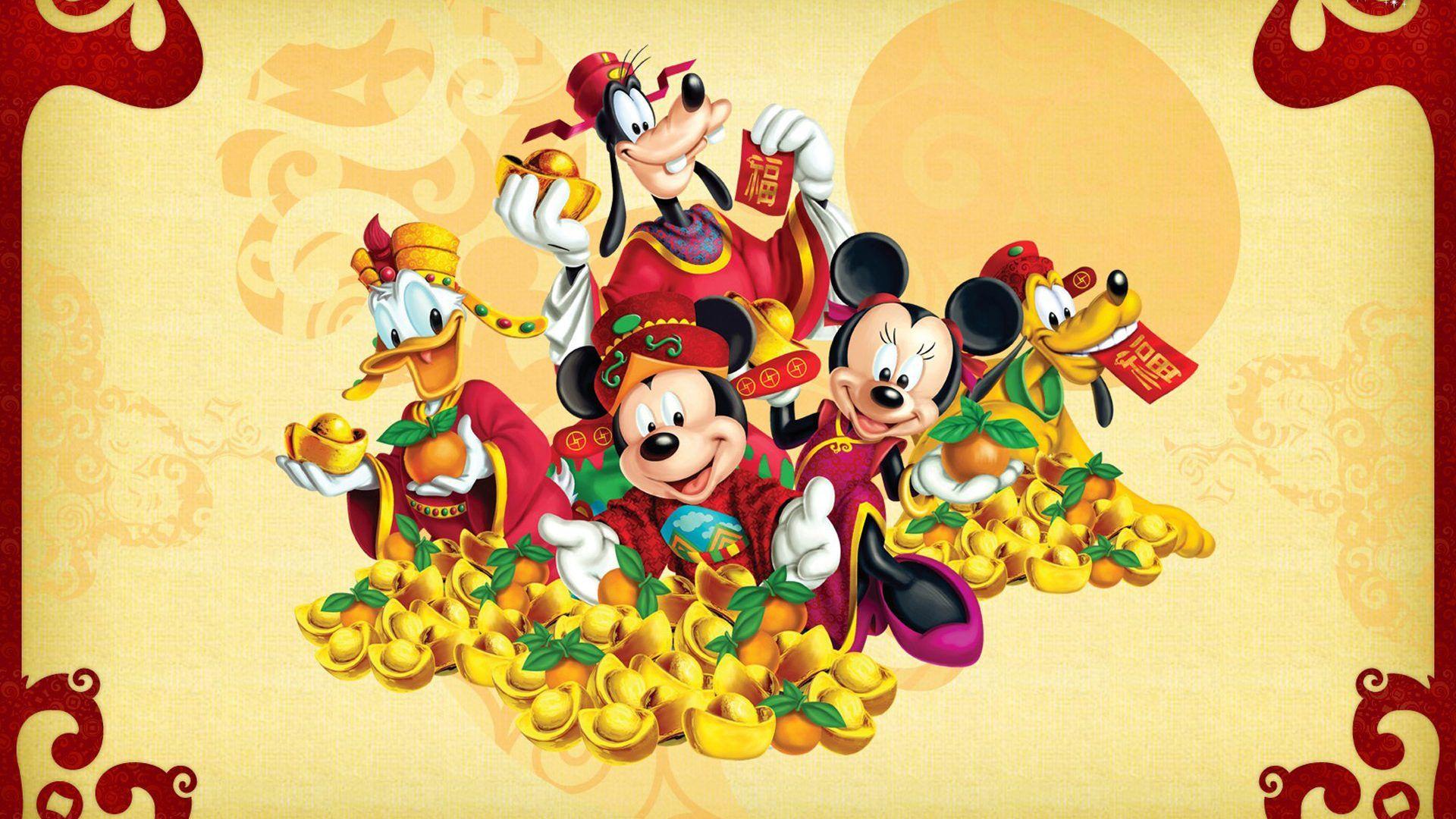 1920x1080 Mickey and Minnie Mouse Donald Duck And Pluto Cartoon Hình nền Disney HD 1920x1200