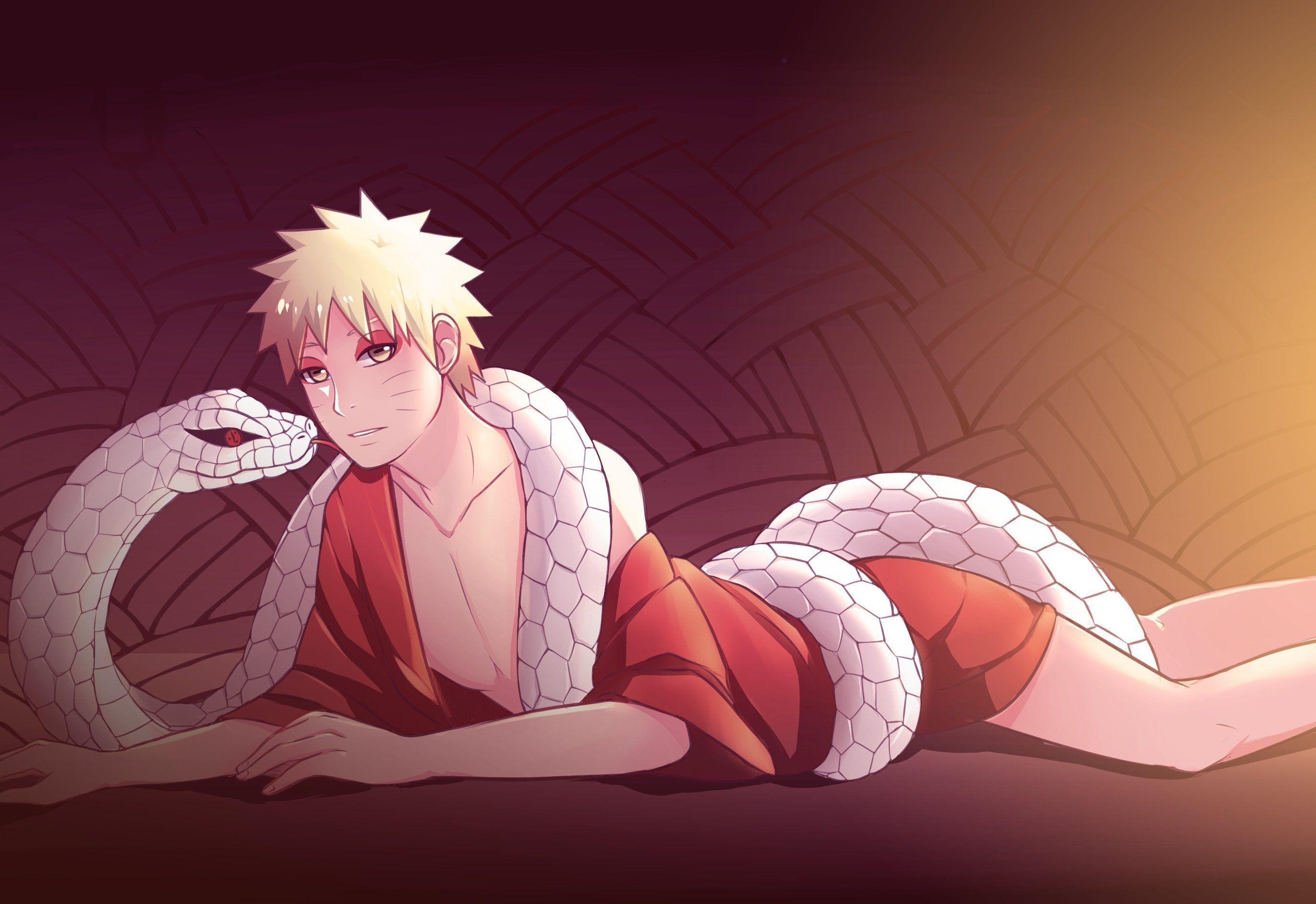 2749x1889 NARUTO Uzumaki Naruto On Stomach Snake wallpaperx1889