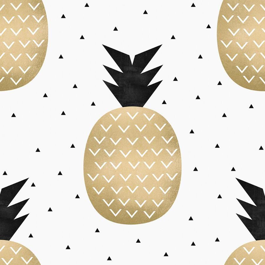 900x900 Gold Pineapple Wallpaper. Pineapple wallpaper, Prints, Print
