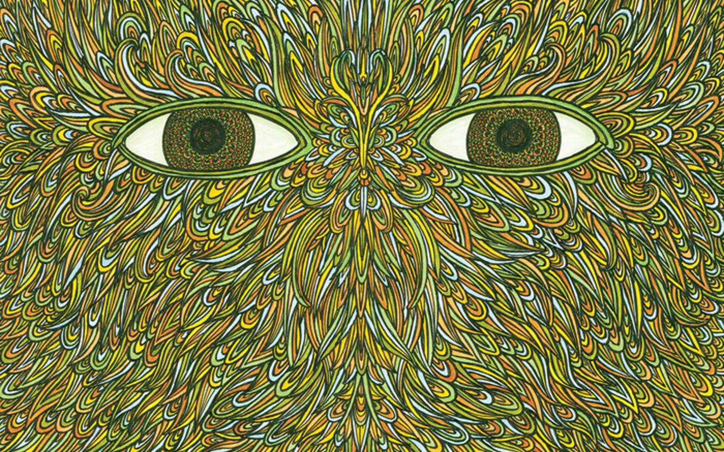 1440x900 Wet Cement Wallpaper: Flying Lotus Grid World 1440x900