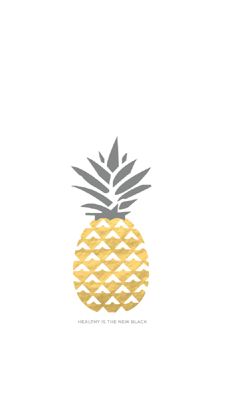 744x1341 Gold Pineapples iphone wallpaper .com