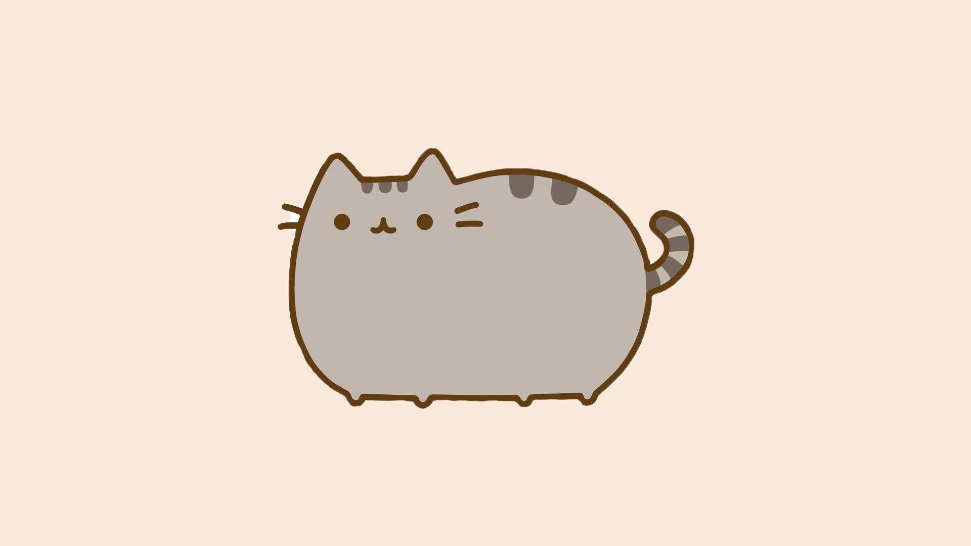1920x1080 General Pusheen Cat Minimalism Artwork Src Cool Pusheen Drawings Cute Pusheen HD Wallpaper