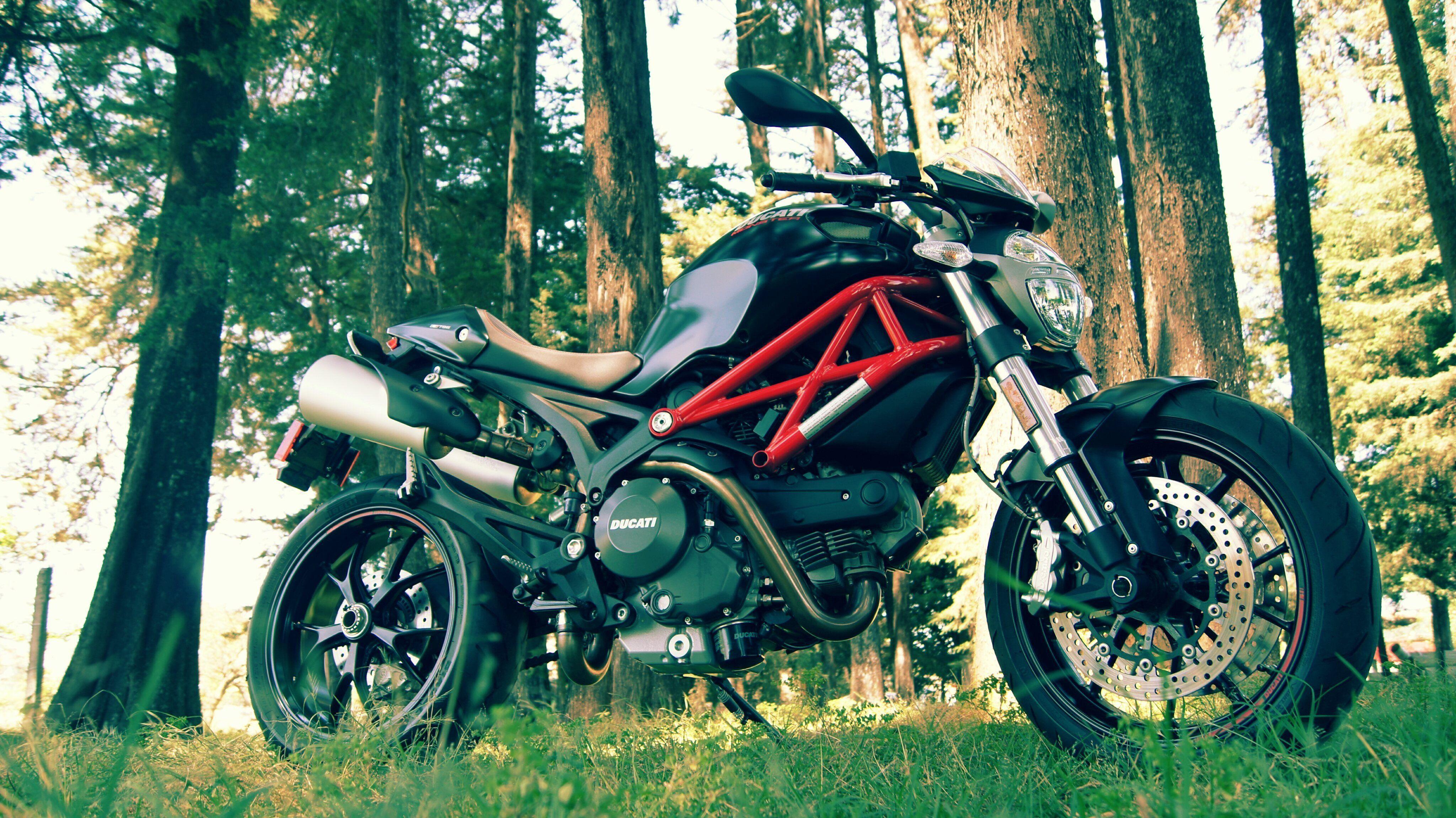 4096x2300 Ducati, Ducati Monster Lectro Components Wallpaper HD / Desktop and Mobile Background
