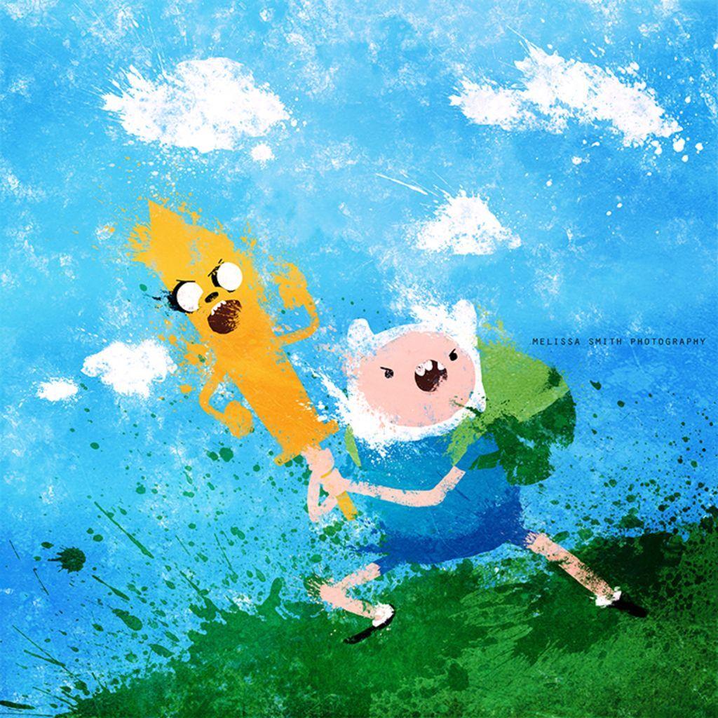1024x1024 Adventure Time Painting Wallpaper for iPad. Adventure time art, Adventure time, Splatter art