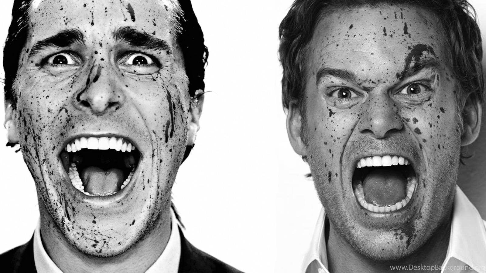 1600x900 Patrick Bateman & Dexter Morgan Wallpaper [1600x900] : Dexter Desktop Background