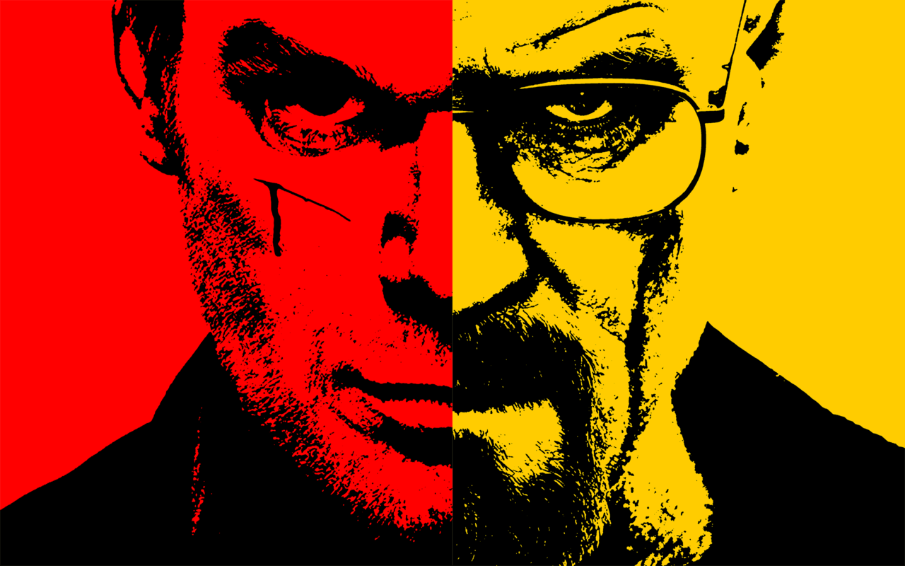 1280x800 Clash of the Antiheroes: Dexter Morgan and Walter White