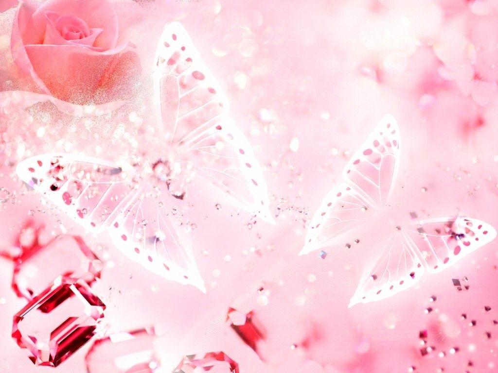 1024x768 Cute Butterfly Background