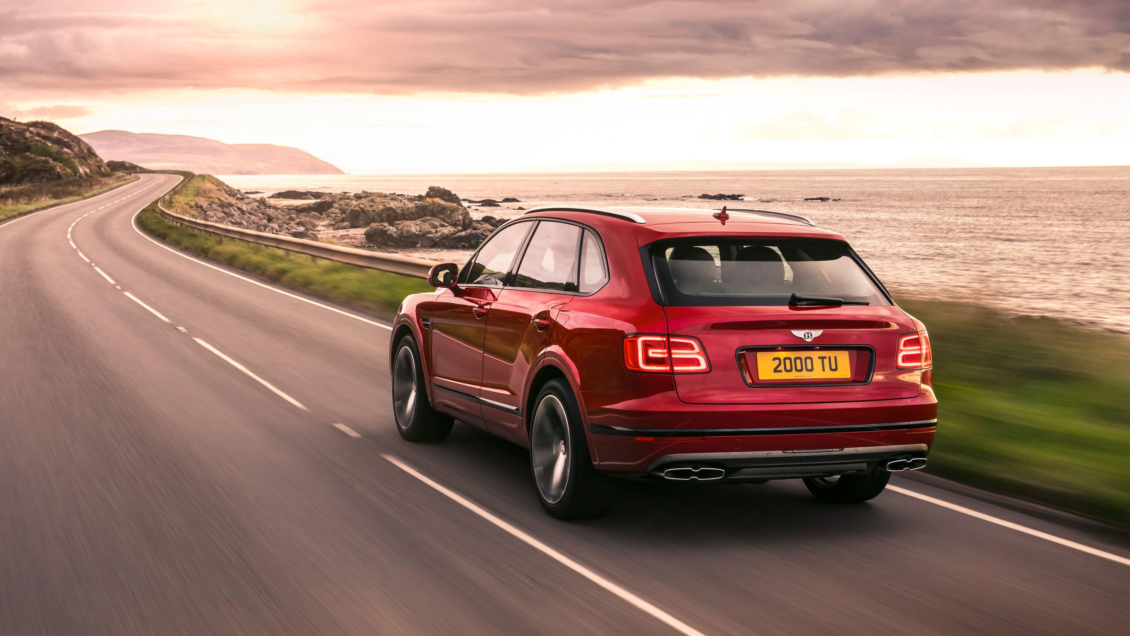 3840x2160 Bentley Bentayga V8 Rear View 2018 Hd Wallpaper, Cars Wallpaper, Bentley Wallpaper, Bentley Bentayga Wallpa. Small Luxury Cars, Bentley, Bentley Continental Gt