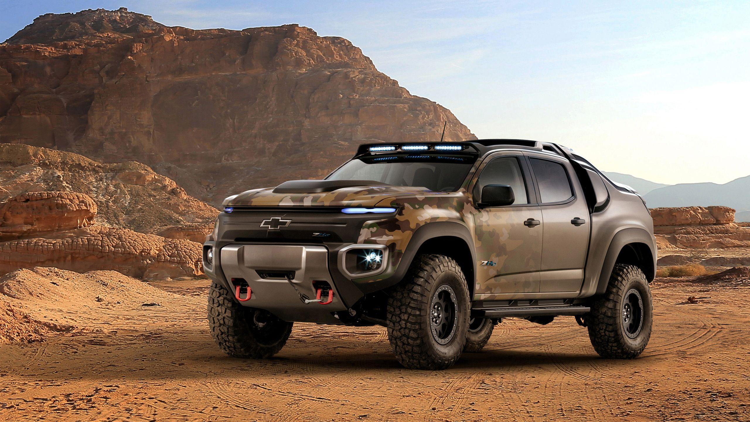 2560x1440 Chevrolet Colorado ZH2 Fuel Cell Army truck Wallpaper. HD Car Wallpaper