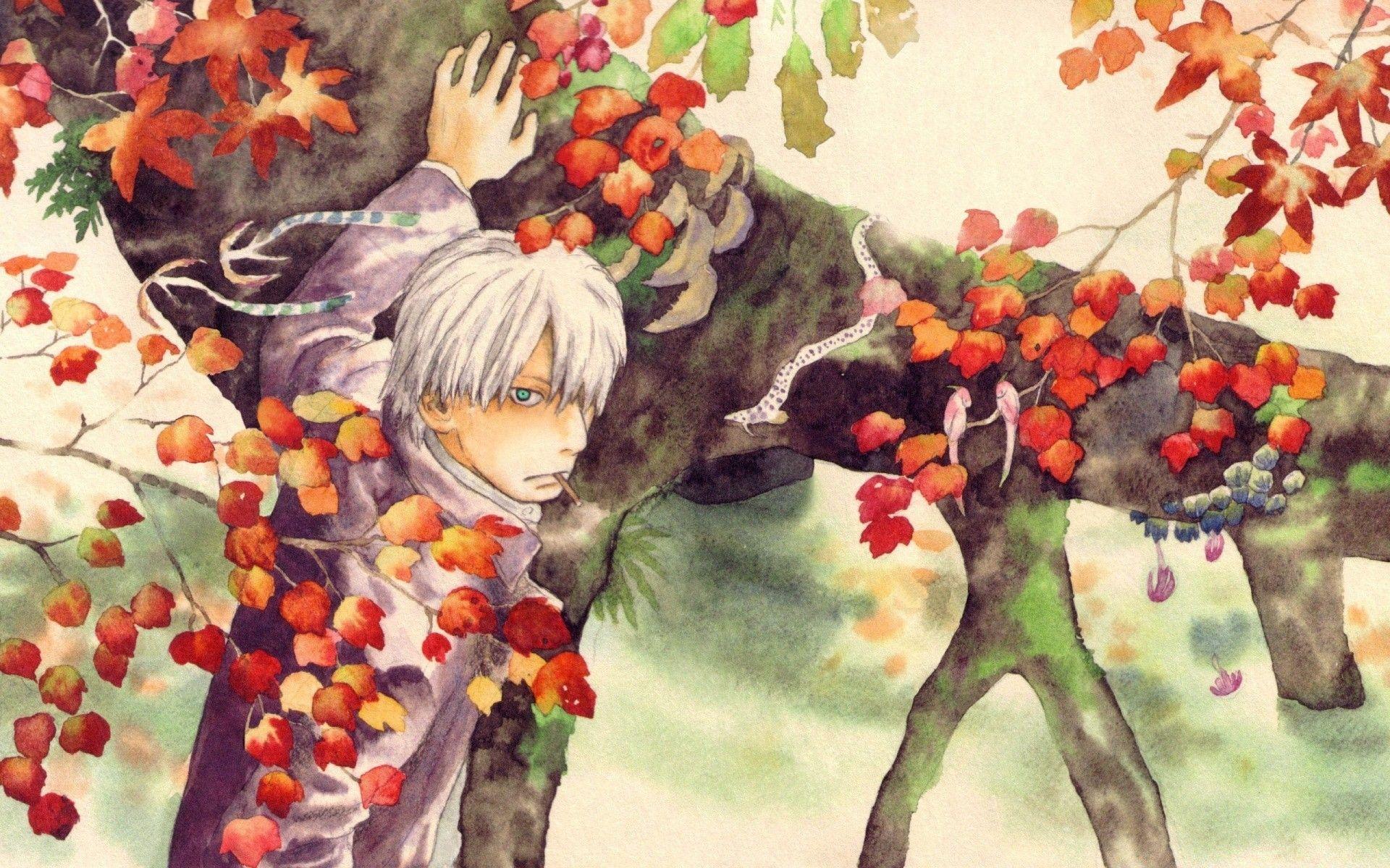 1920x1200 Autumn Watercolor Painting
