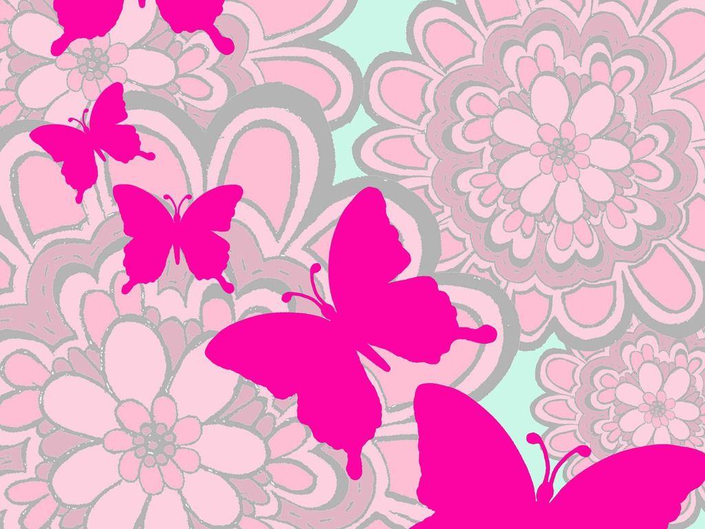1024x768 Cute butterfly wallpaper