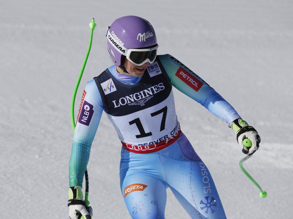 1024x768 Tina Maze leads after downhill portion of Alpine combined at worlds