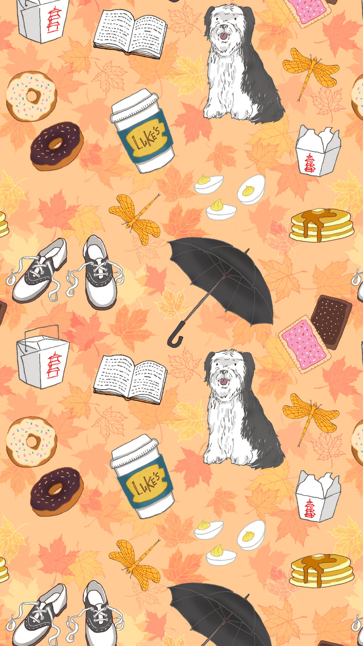 1242x2208 Gilmore Girls Print. Book of Deer