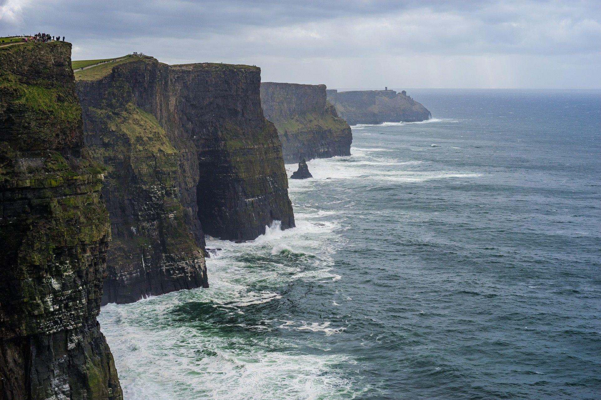 1920x1279 coast, Rock, Sea, Water, Cliffs of Moher (ireland), Ireland, Cliffs of Moher Wallpaper HD / Desktop and Mobile Background