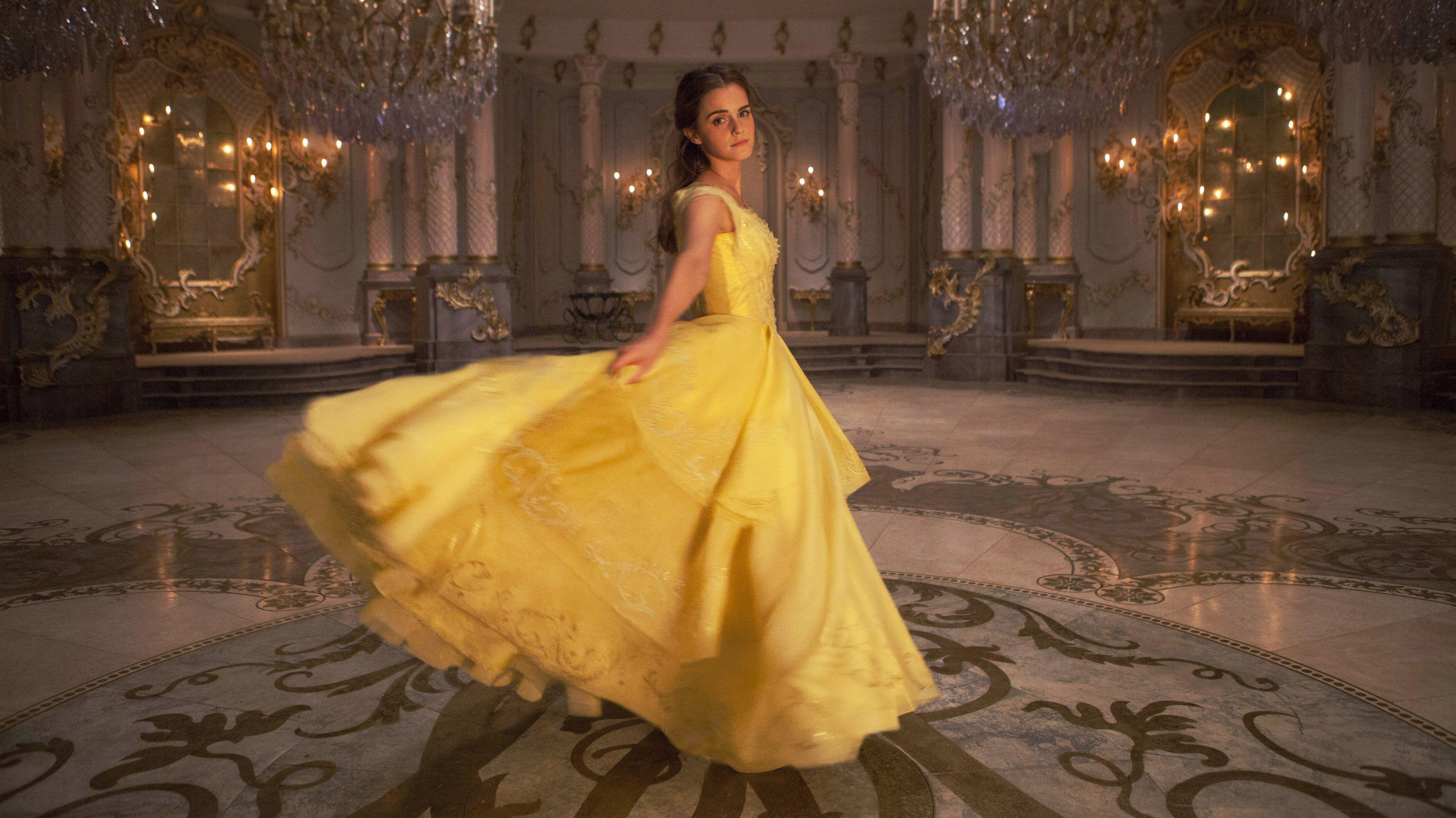 3840x2160 Wallpaper 4k Emma Watson In Beauty And The Beast 2017 movies wallpaper, 5k wallpaper, beauty and the beast wallpaper, emma watson wallpaper