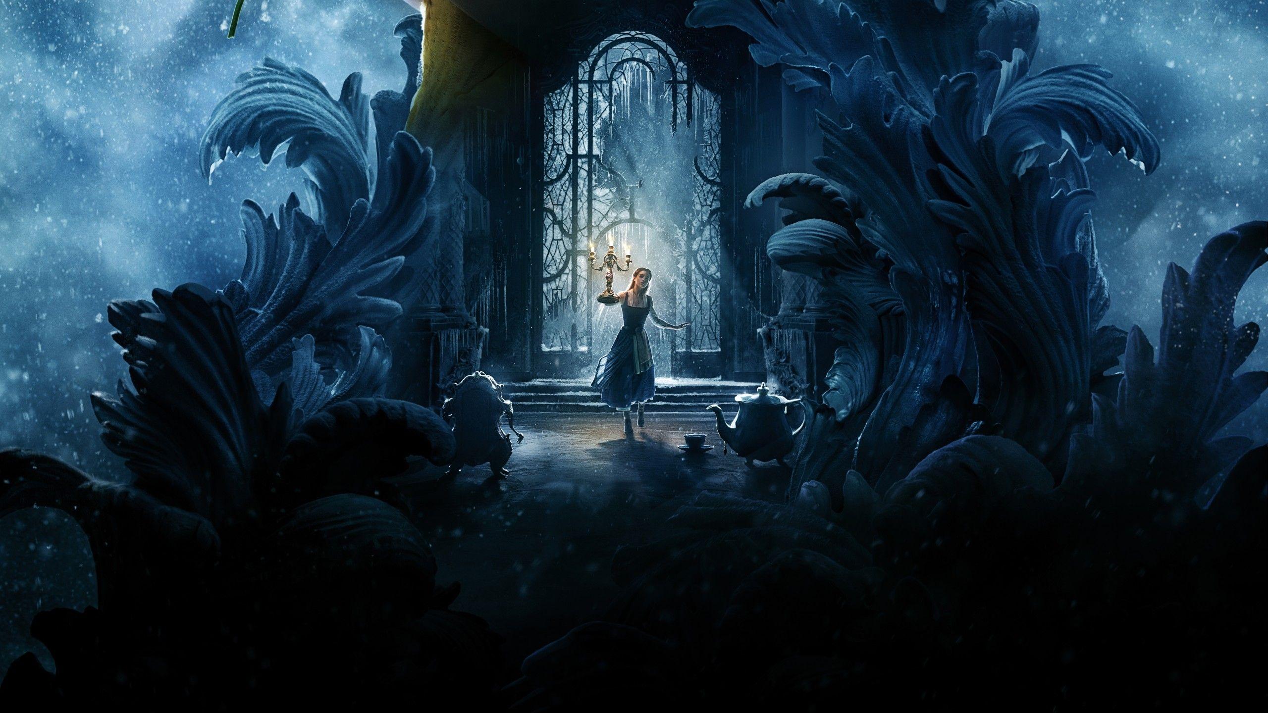 2560x1440 Beauty And The Beast 2017 And The Beast VS Beauty And Beast 2017 Wallpaper