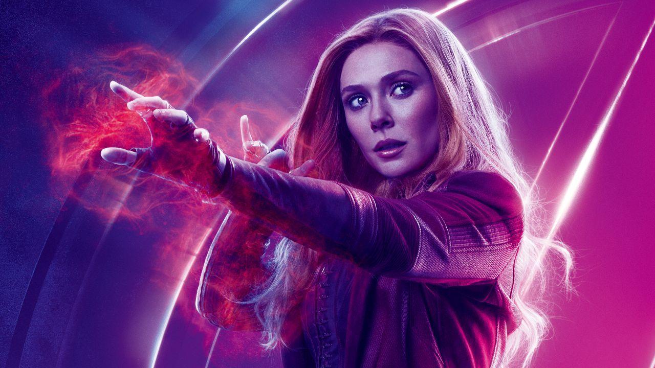Hình nền 1280x720 Avengers: Infinity War, Elizabeth Olsen, Wanda Maximoff