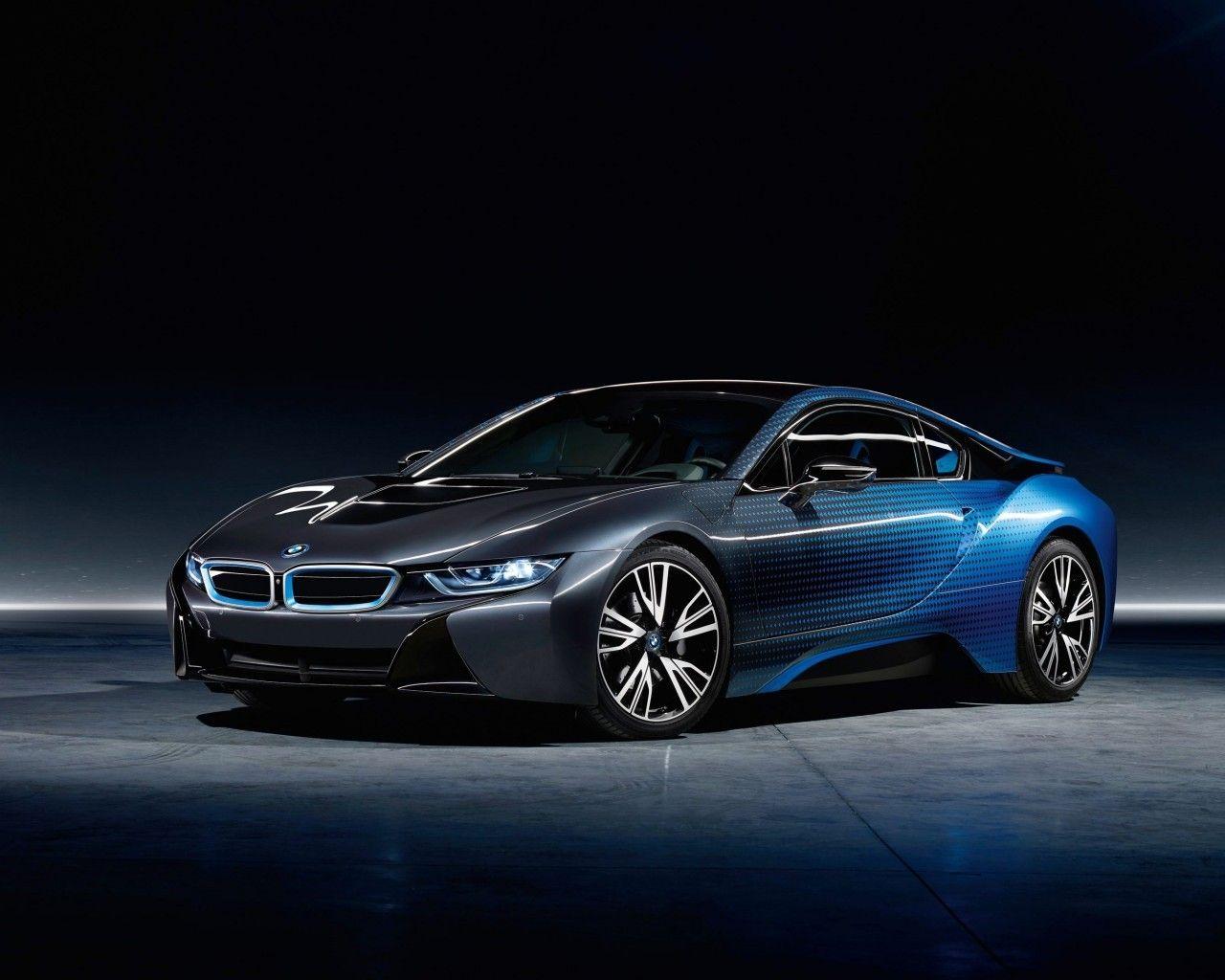 1280x1024 Download 1280x1024 Bmw I Custom Design, Black And Blue, Sport, Cars Wallpaper
